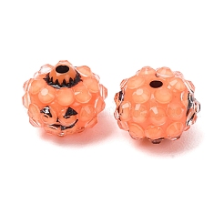 Halloween Opaque Acrylic & Resin Rhinestone Beads&nbsp;RB-CBA95A4-01B