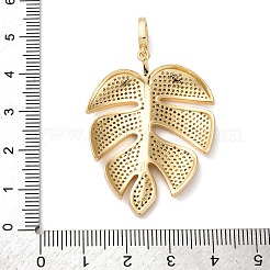 Brass Micro Pave Cubic Zirconia Pendants&nbsp;LS-KK-U076-07G