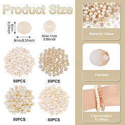 200Pcs 4 Colors Glass Beads&nbsp;EGLA-TA0013-42B