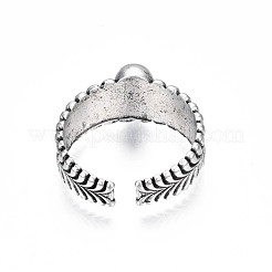 Halloween Skull Alloy Open Cuff Ring for Men Women&nbsp;RJEW-T009-43AS