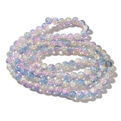 Crackle Glass Beads Strands&nbsp;CCG-C002-8mm-09-1