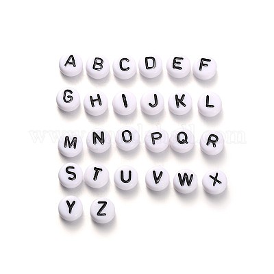 520Pcs Alphabet Acrylic Beads&nbsp;MACR-XCP0001-10-1