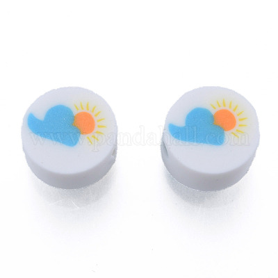 Handmade Polymer Clay Beads&nbsp;CLAY-N011-81C-1