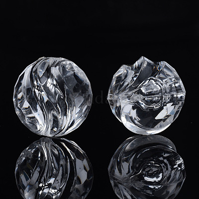 Transparent Acrylic Beads&nbsp;TACR-N009-34-1