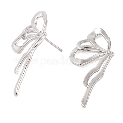 Brass Stud Earring Findings&nbsp;KK-N256-04P-1