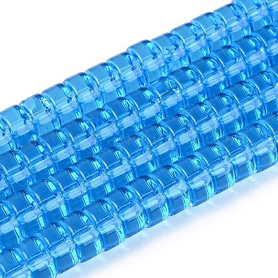 Transparent Glass Beads Strands&nbsp;GLAA-N026-3x6mm-T10-1