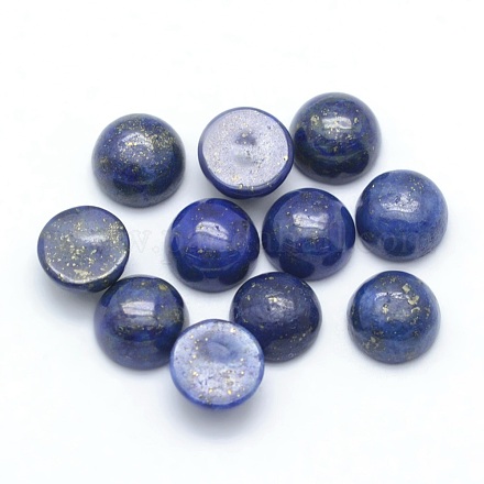 Natural Lapis Lazuli Cabochons&nbsp;G-P393-R11-8MM-1