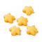 Opaque Resin Cabochons, Starfish, Gold, 21x21.5x8mm