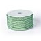 Polyester Braided Cord, Light Green, 3mm, about 12.02~13.12 yards(11~12m)/roll