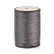 Flat Waxed Polyester Thread String, Micro Macrame Cord, for Leather Sewing Stitching, Gray, 0.8~0.9x0.3mm, about 109.36 Yards(100m)/Roll