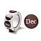 Paper Sticker Rolls, Round Dot Decals for DIY Scrapbooking, Craft, Coconut Brown, 25mm, about 500pcs/roll