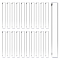 120Pcs Transparent Acrylic Sheets, Rectangle, Clear, 50x6.5x2.5mm