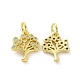 Brass Micro Pave Cubic Zirconia Charms&nbsp;KK-E068-VF063-1