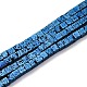 Electroplated Natural Lava Rock Beads Strands&nbsp;G-A256-B01-02G-1