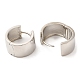 Rack Plating Brass Plain Thick Hoop Earrings&nbsp;EJEW-R152-03P-2