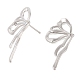 Brass Stud Earring Findings&nbsp;KK-N256-04P-2