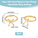 4Pcs Adjustable Brass Ring Components&nbsp;FIND-BBC0002-51B-2