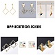 Square Brass Linking Rings&nbsp;EC03010mm-G-6