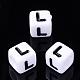 Acrylic Horizontal Hole Letter Beads&nbsp;PL37C9129-L-1