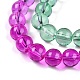 Baking Paint Transparent Glass Beads&nbsp;X-DGLA-M001-8mm-06-3