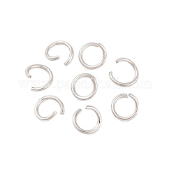 Tarnish Resistant 304 Stainless Steel Open Jump Rings, Round, Stainless Steel, 21 Gauge, 5x0.7mm, Inner Diameter: 3.6mm