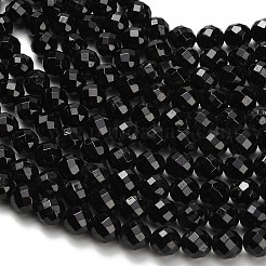 Natural Black Tourmaline Beads Strands&nbsp;G-H329-E02-8mm