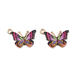 Light Gold Alloy Enamel Pendants&nbsp;ENAM-G210-02LG-03