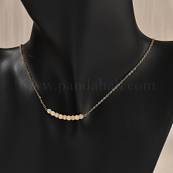 304 Stainless Steel Hexagon Pendant Necklaces&nbsp;NJEW-V001-14G