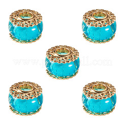5Pcs Alloy European Beads&nbsp;MPDL-TADJ0001-02E