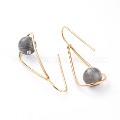Natural Labradorite Dangle Earrings&nbsp;EJEW-JE03595-03