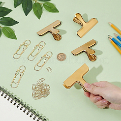 24Pcs 2 Styles Iron Paper Clips&nbsp;AJEW-OC0016-47
