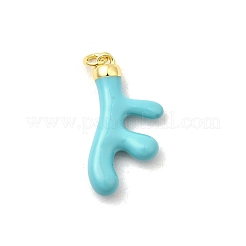 Brass Enamel Pendants&nbsp;KK-I378-06G