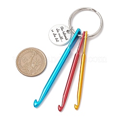 Aluminum Crochet Hooks Keychain&nbsp;KEYC-JKC01013-05