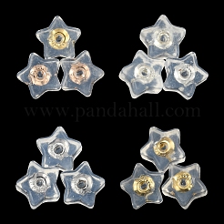 16Pcs 4 Colors Silicone Ear Nuts&nbsp;SIL-YW0001-01