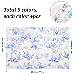 20Pcs 5 Colors Wrapping Paper&nbsp;DIY-SP0005-21