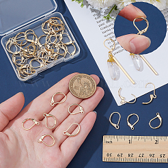 60Pcs 2 Styles  Brass Leverback Earring Findings&nbsp;KK-ME0002-49