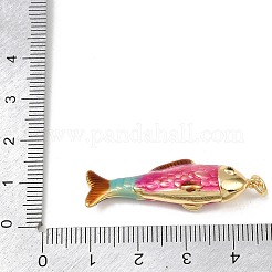 Brass Enamel Pendants&nbsp;KK-L255-03G-B03