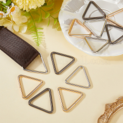 12Pcs 3 Colors Triangle Iron Linking Rings&nbsp;IFIN-CP0002-95