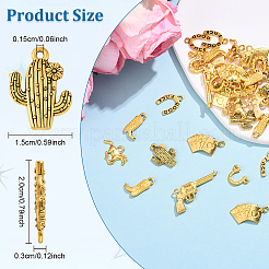 35Pcs 7 Styles Alloy Pendants&nbsp;FIND-YW0009-51