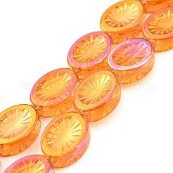 Electroplate Glass Beads Strands&nbsp;EGLA-G037-13A-13A