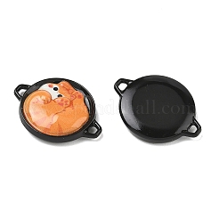 Printed Alloy Connector Charms&nbsp;AL-CBAEEC0-01
