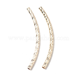 Rack Plating Brass Curved Tube Beads&nbsp;KK-WH0061-02G-G