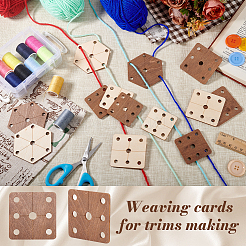 24Pcs Wood Tool for Knitting Loom Accessories&nbsp;TOOL-GA0001-90A-02