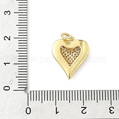 Brass Micro Pave Cubic Zirconia Pendants&nbsp;KK-S338-01G