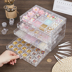 1Pc Plastic Multi-Compartment Nail Art Storage Box&nbsp;AJEW-WA0005-07