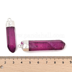 Natural Quartz Crystal Pointed Pendants&nbsp;G-P253-03S-09