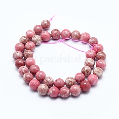 Natural Thulite Beads Strands&nbsp;G-G823-06-10mm