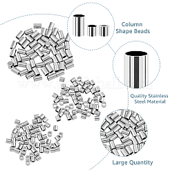 180Pcs 3 Styles 304 Stainless Steel Spacer Beads&nbsp;STAS-DC0015-11