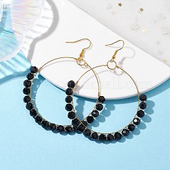 Glass Dangle Earrings&nbsp;EJEW-JE05817-01
