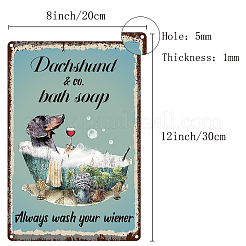 Rectangle with Word Vintage Metal Iron Sign Poster&nbsp;AJEW-WH0157-288